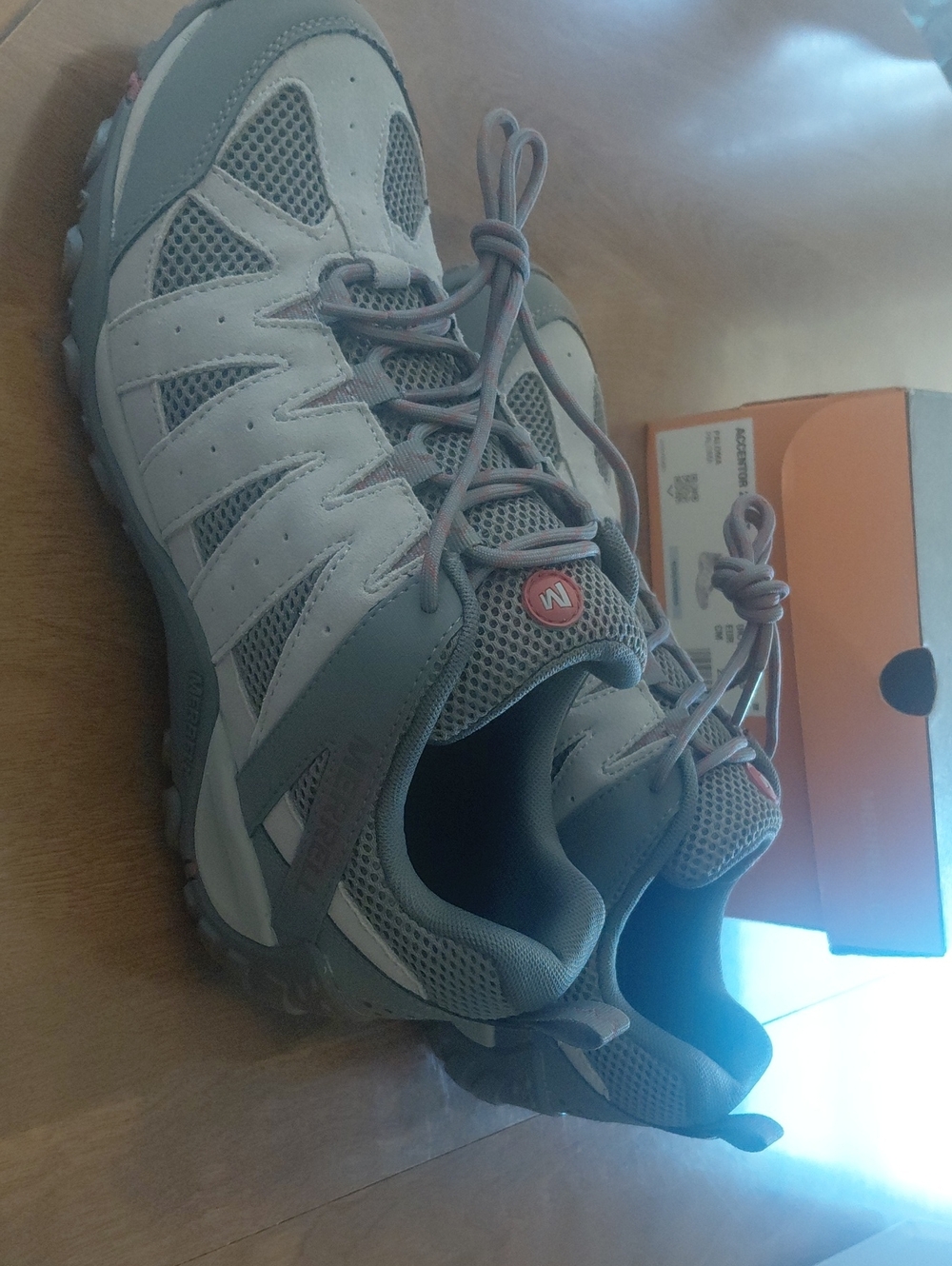 Merrell Men's Gray and Taupe Trail Sneakers